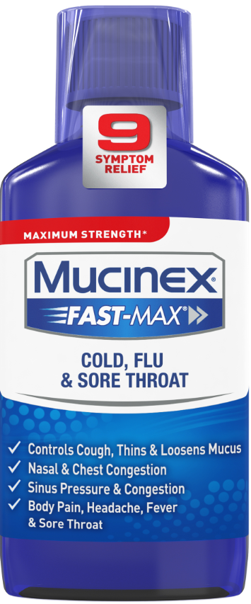 MUCINEX® FAST-MAX® Adult Liquid - Cold, Flu & Sore Throat